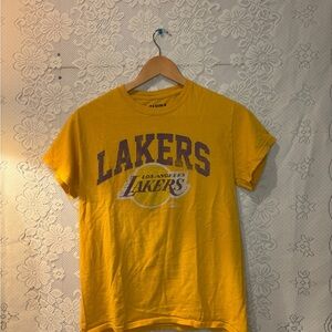 NBA Lakers Gold Tee with Purple Logo